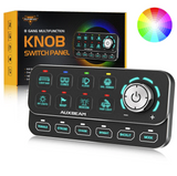 Auxbeam rofaborð - 8 rofa m/fjóra stýristrauma