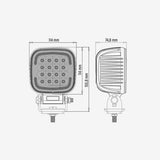 CAD XL Vinnuljós 80W m.blikki