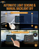 Auxbeam rofaborð 12 rofa 2/side outlet ekki app