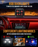 Auxbeam rofaborð - 4 rofa bluetooth