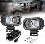 4" Auxbeam vinnu eða spot ljós (Par)